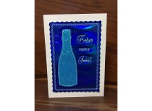 Stickdatei - Sektflasche Appli & Satin